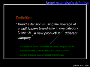 Why Brand Extension
