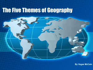 5 Themes Geography slideshow