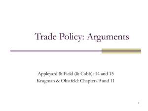 Trade Policy II