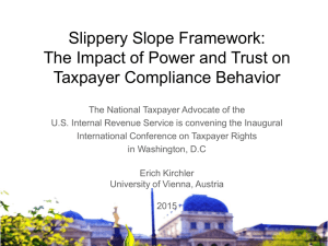 Presentation - International Conference on Taxpayer Rights