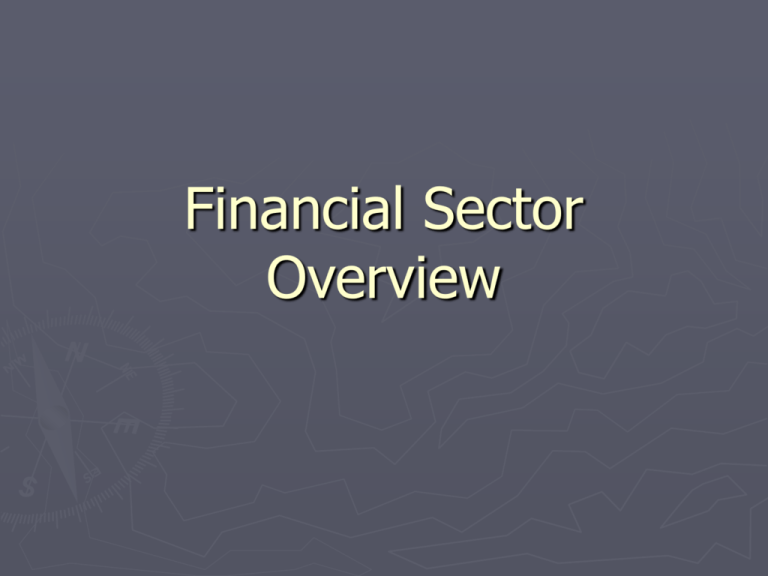 financial sector thesis