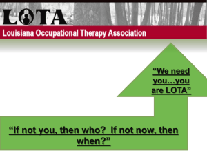 LOTA Vision Statement - Louisiana Occupational Therapy Association