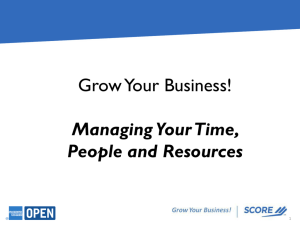 G2 - Managing Your Time People Resources