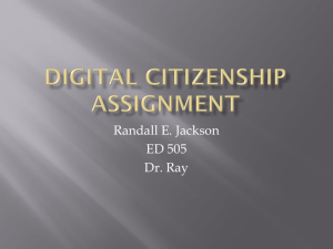 Digital Citizenship Assignment - RJackson