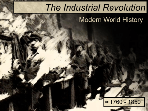 Industrial Revolution PPT - Mrs. Quimby's History Class