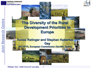 "The Diversity of the Rural Development Priorities in Europe