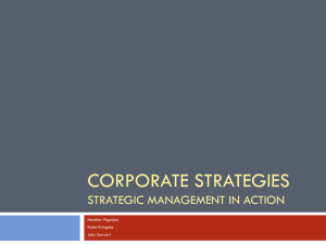 Chapter 7, Corporate Strategies