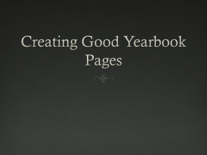Creating Good Yearbook Pages