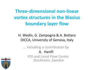 Three dimensional vortex structures in the Blasius boundary layer