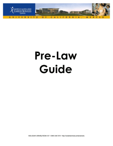 Pre-Law Guide - Center for Career & Professional Advancement