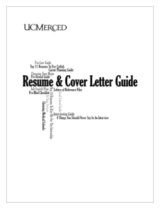 Sending Resume and Cover Letter Electronically