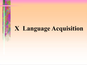 X language Acquisition