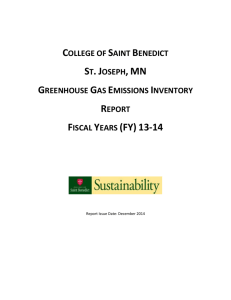 Greenhouse Gas Emissions Inventory