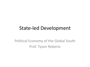 PEGS Lecture 7 State-led Devpmt