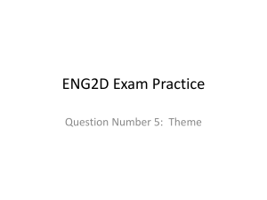 ENG2D Exam Practice