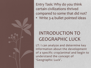 Introduction to Geographic Luck