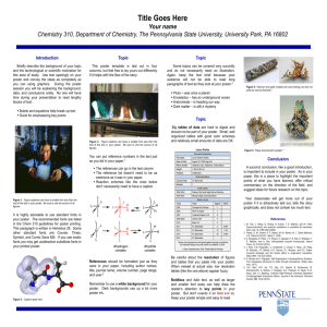 Poster Template - Chemistry Courses