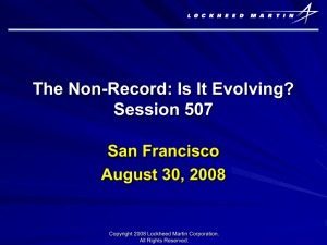 The Non-Record: Is It Evolving?