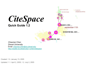 CiteSpace Quick Guide 1.0