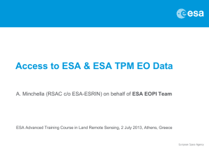 Access to ESA EO data