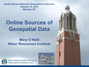 Online Sources of Geospatial Data