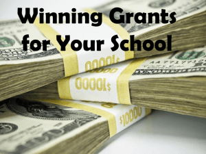 Winning Grants for Your School