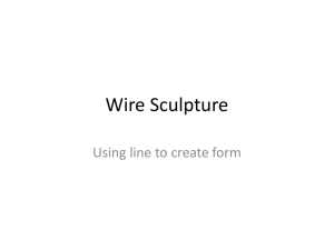 Wire sculpture - New Paltz Central School District