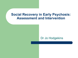 Social recovery in early psychology