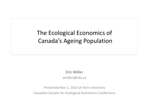 The Ecological Economics of Canada's Ageing Population