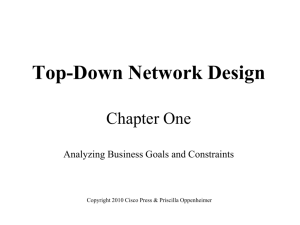 Chapter One - Top-Down Network Design