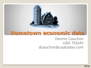 Hometown economic data