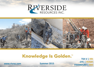 Corporate Presentation - Riverside Resources Inc.