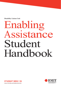 Enabling Assistance Student Handbook