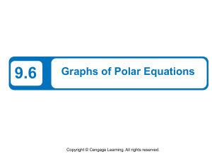 Graphing a Polar Equation by Point Plotting