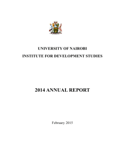 IDS University of Nairobi 2014 Annual Report