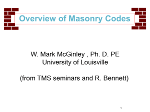 16b Masonry - Code-Overview MCG 2015
