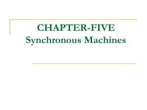 Synchronous Machines - Electrical and Computer Engineering