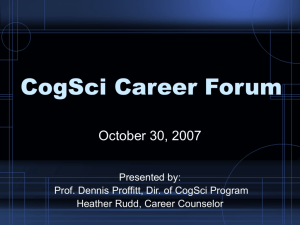 Cognitive Science Career Forum