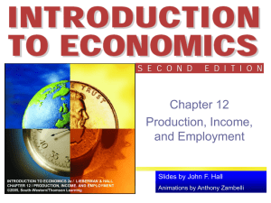 Chapter 12 - Production, Income, and Employment