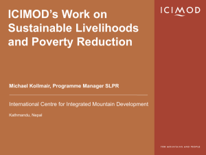 Promoting Livelihoods through Income and Employment Generation