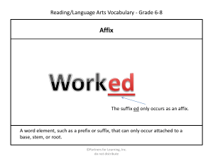 6-8 - Reading Vocabulary