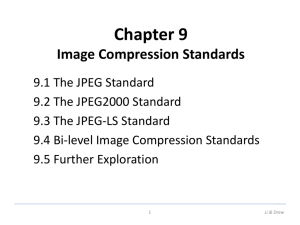 Chapter 9 Image Compression Standards