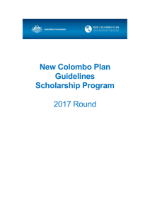 New Colombo Plan Guidelines Scholarship Program