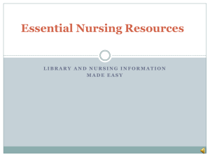 Essential Nursing Resources