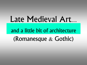Romanesque v Gothic lecture notes