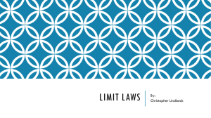 Limit Laws - The Oakwood School