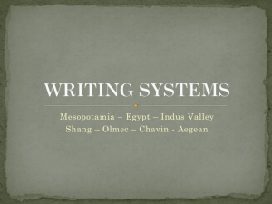 WRITING SYSTEMS