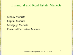 Financial Market and Instruments - College of Business Administration