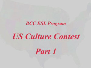 U.S. Culture Contest (Part1, )