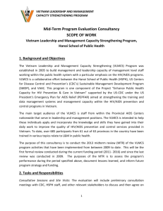 Mid-Term Program Evaluation Consultancy SCOPE OF